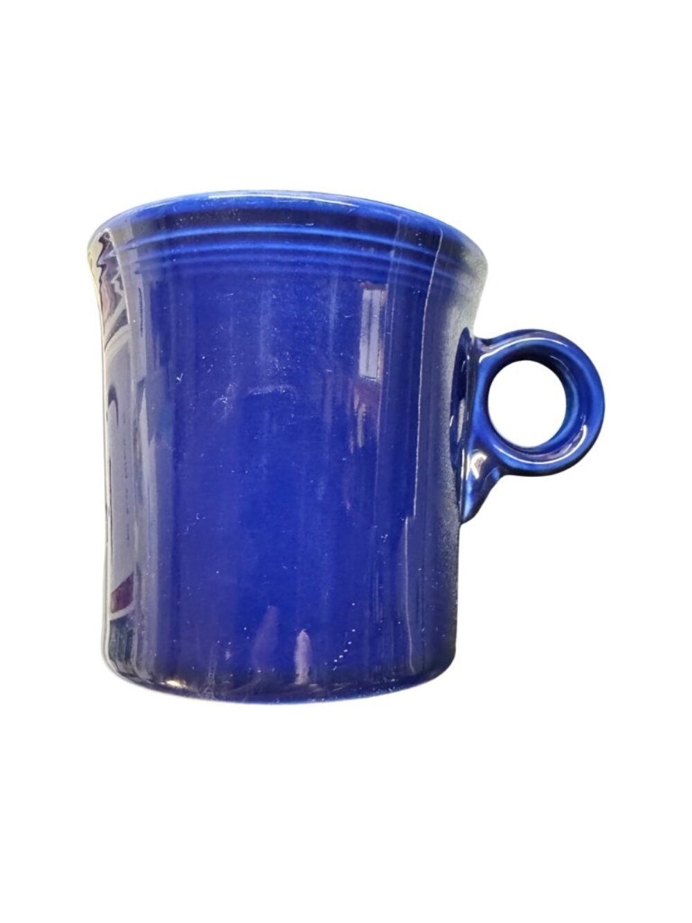 2 X Fiestaware Cobalt Blue Coffee Mugs O -Ring Handle- Homer Laughlin HLC USA - Picture 6 of 10